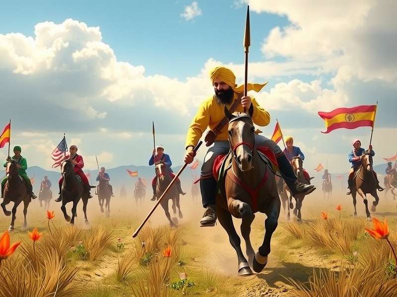 Sikh Cavalry Charge Indian Community Events